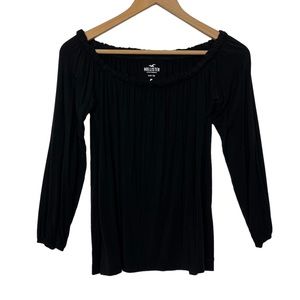 Hollister Off The Shoulder 3/4 Sleeve Top Sz XS